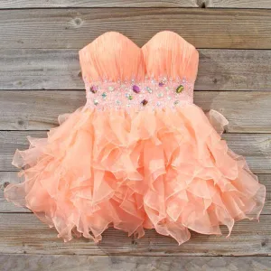 Spool Couture Peaches & Chiffon Dress