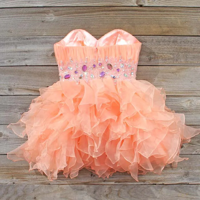 Spool Couture Peaches & Chiffon Dress