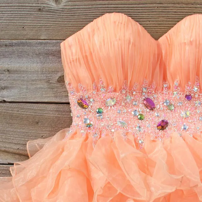 Spool Couture Peaches & Chiffon Dress