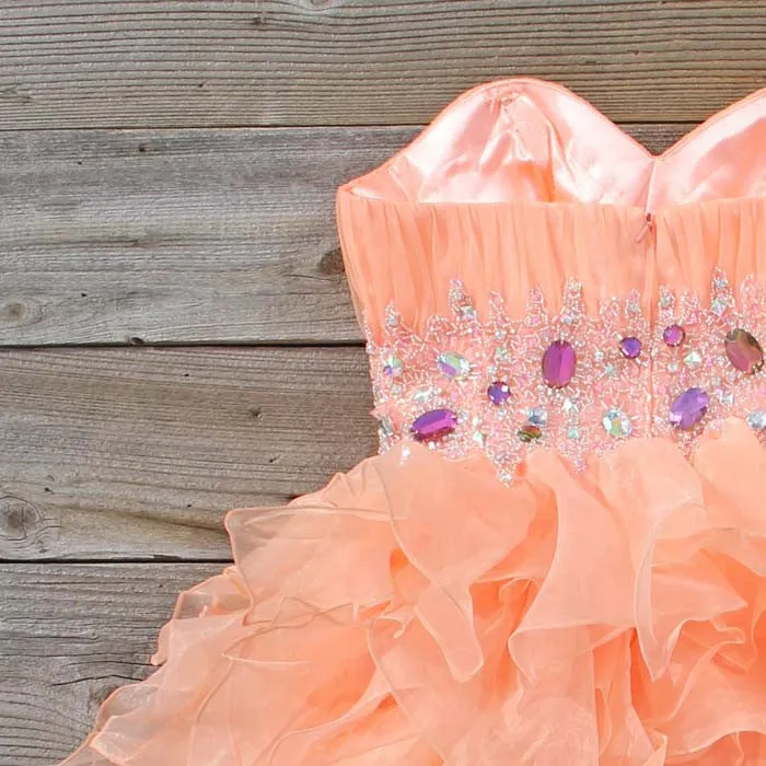 Spool Couture Peaches & Chiffon Dress