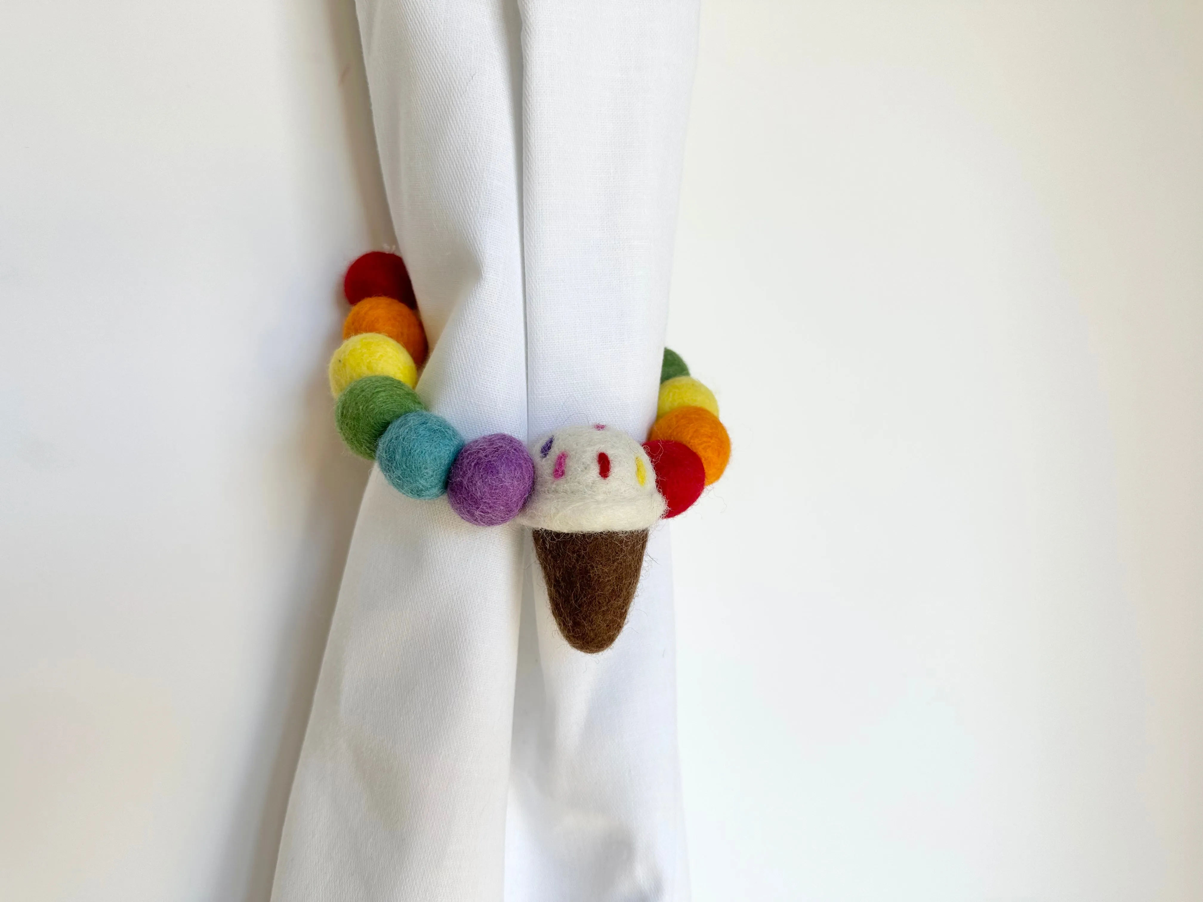 Sprinkles Ice Cream Curtain Ties