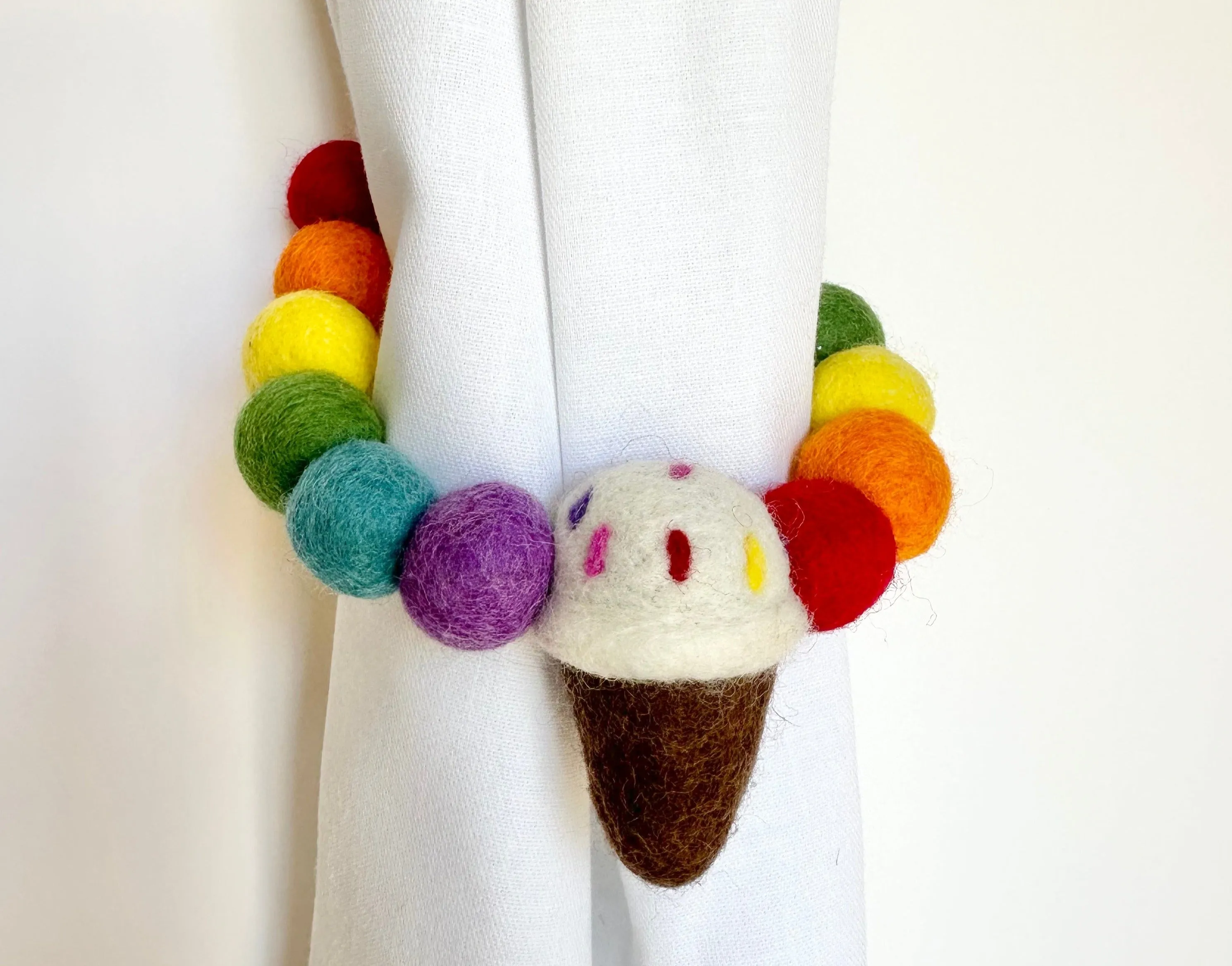 Sprinkles Ice Cream Curtain Ties