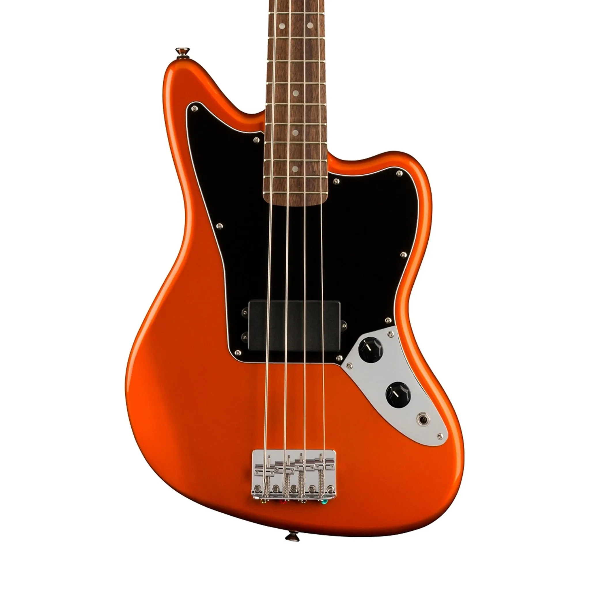 Squier Affinity Series Jag Bass H Guitar, Laurel FB, Metallic Orange