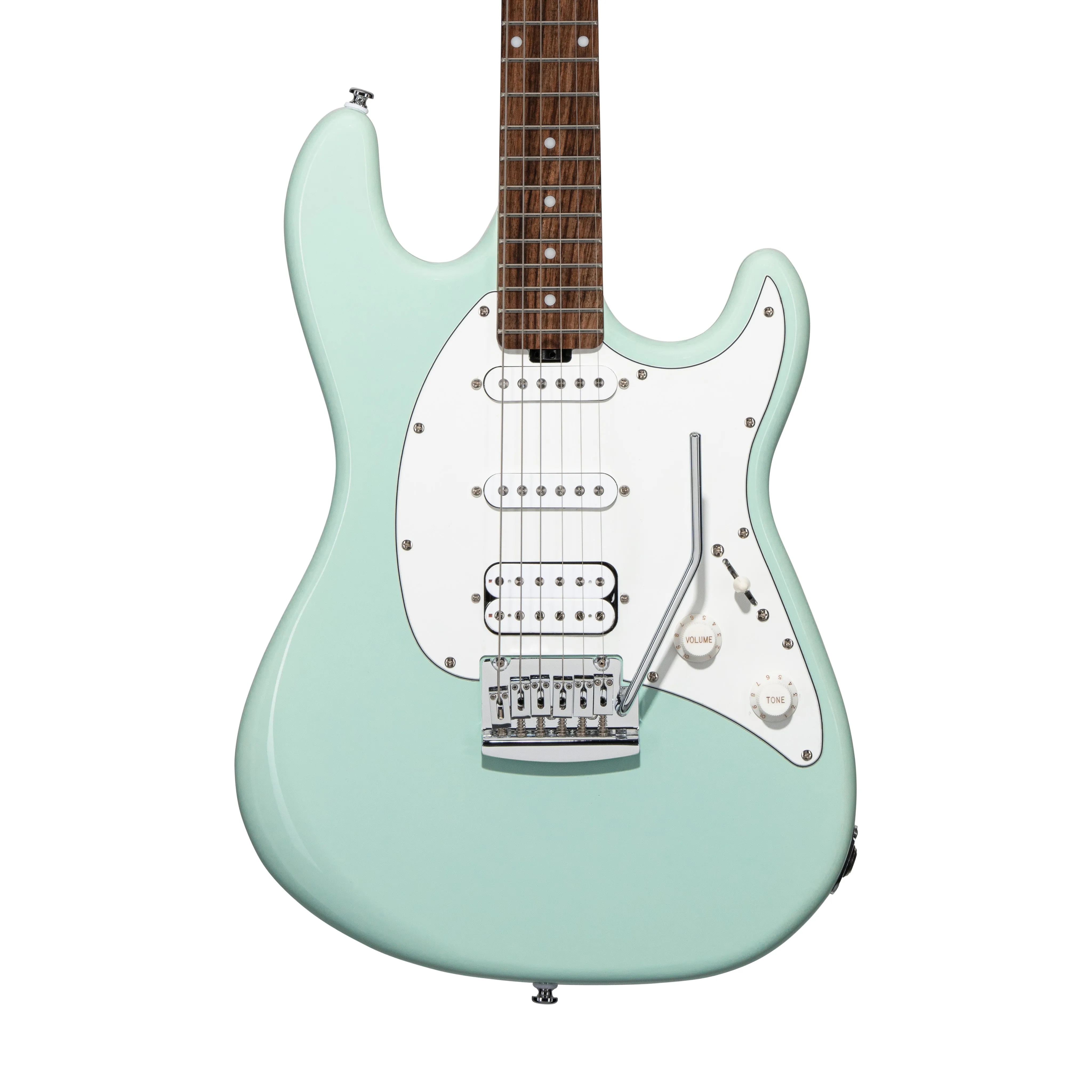 Sterling by Music Man Cutlass HSS Electric Guitar, Laurel FB, Mint Green