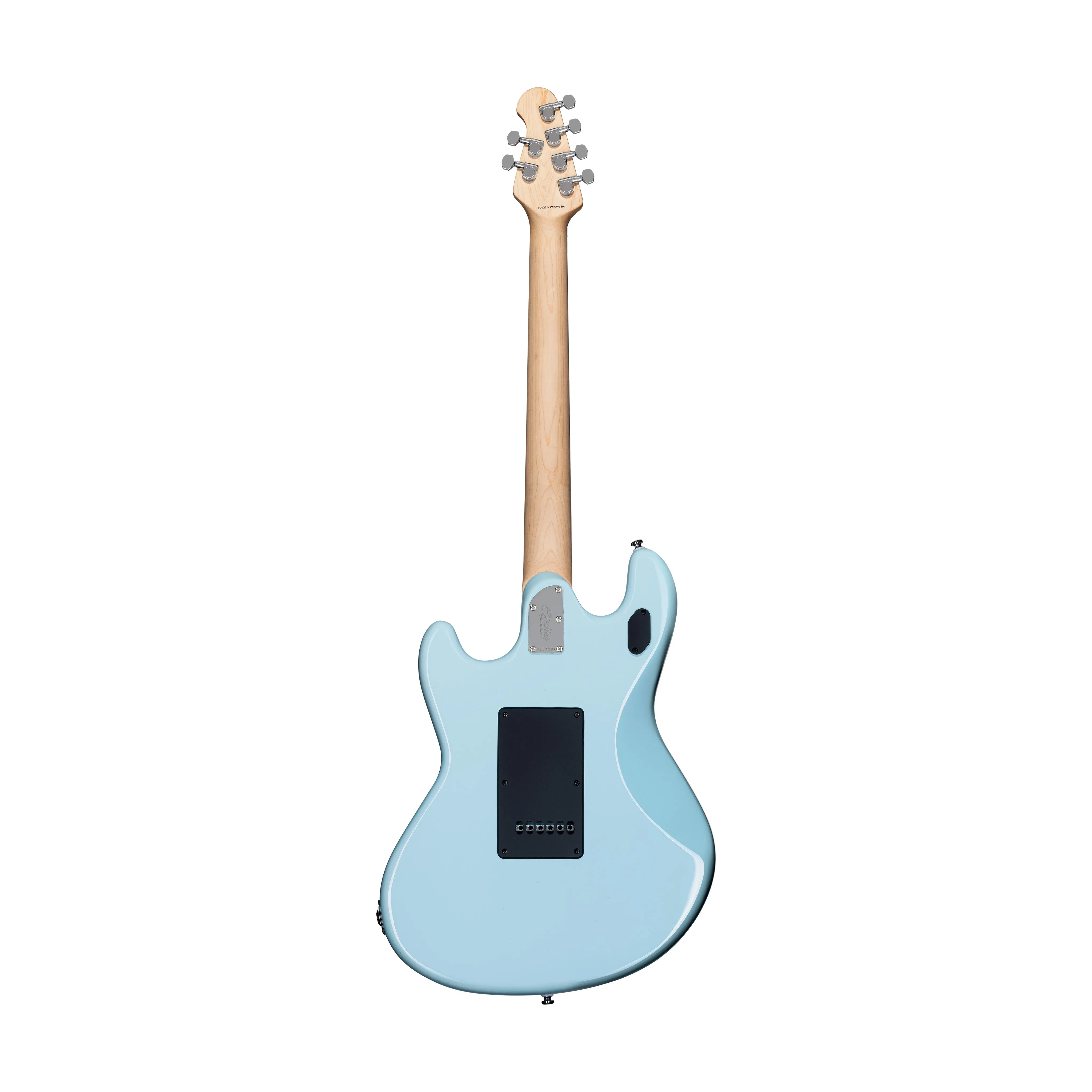 Sterling by Music Man SR30 StingRay HH Guitar, Laurel FB, Daphne Blue