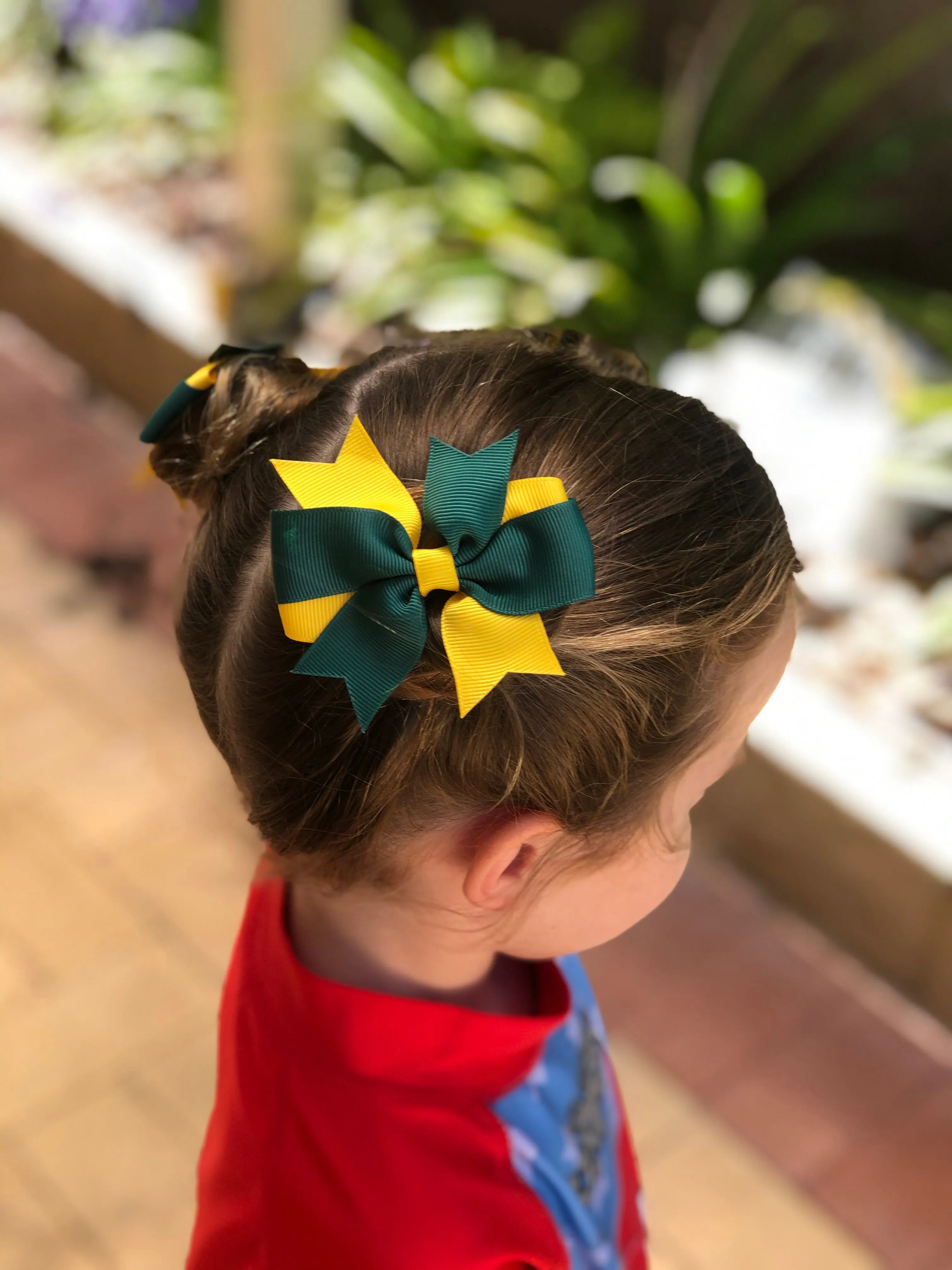 Swallowtail Bow Hair Tie - Solid Colour
