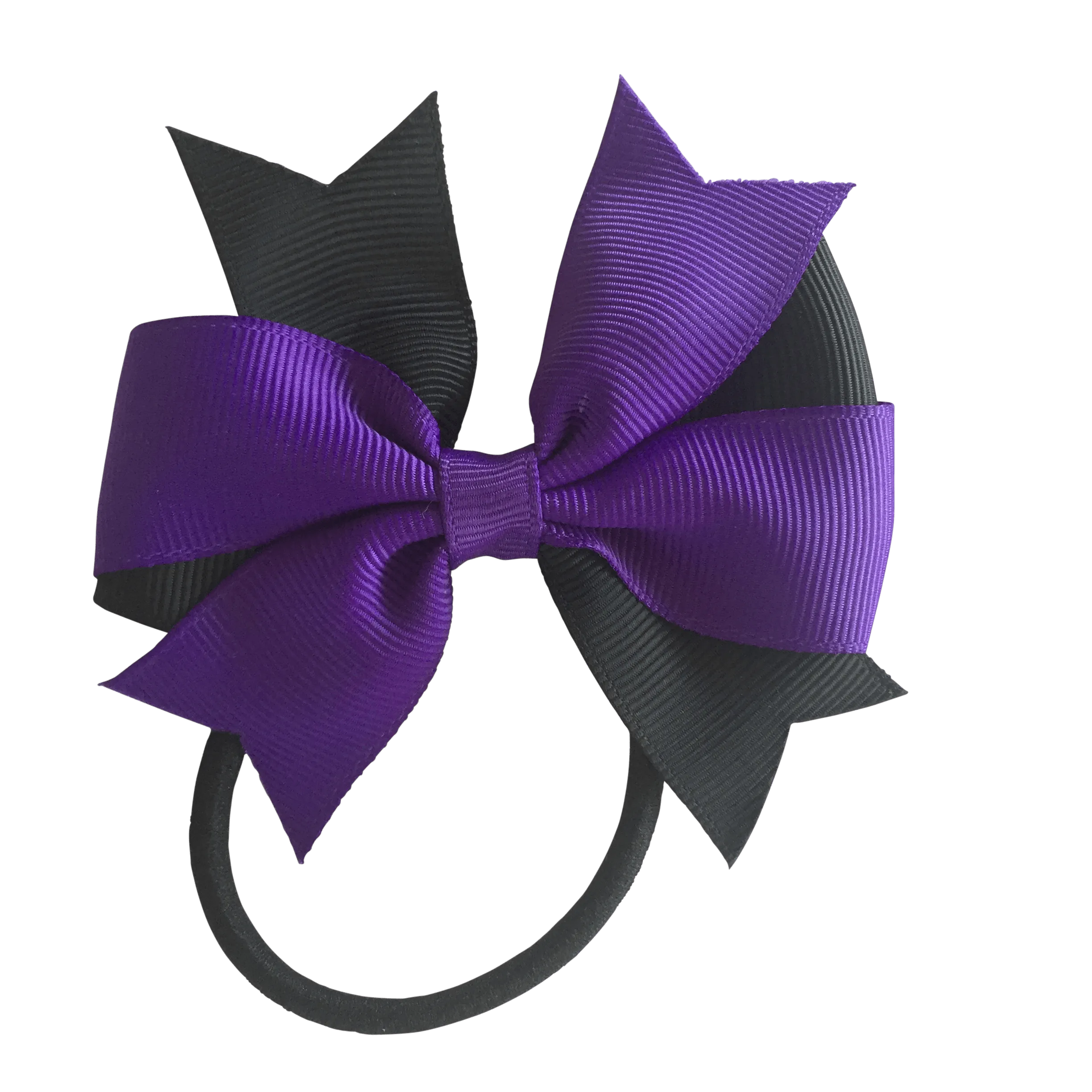 Swallowtail Bow Hair Tie - Solid Colour