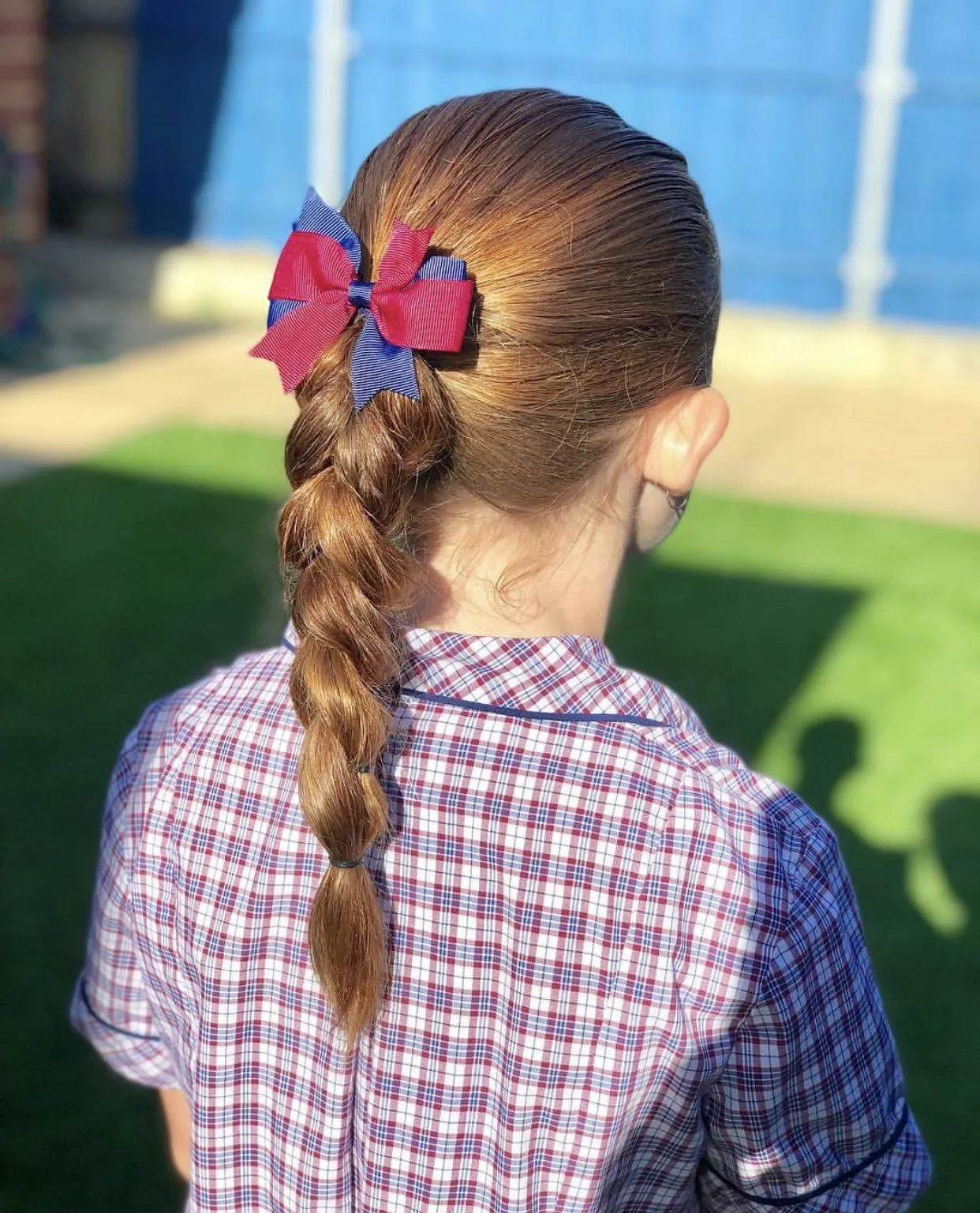 Swallowtail Bow Hair Tie - Solid Colour