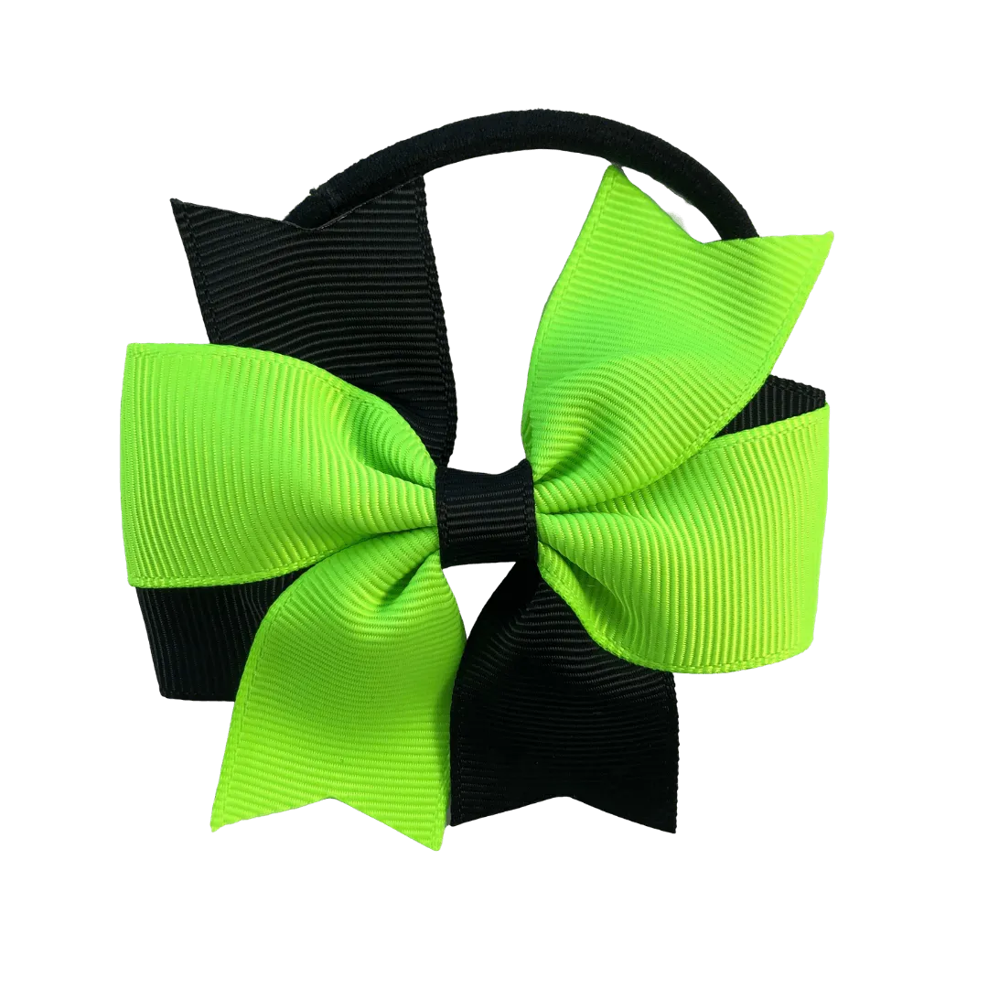 Swallowtail Bow Hair Tie - Solid Colour