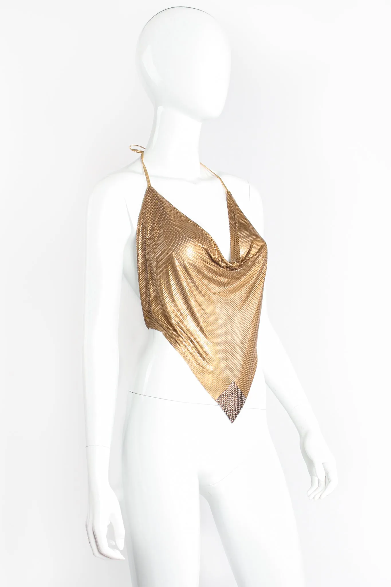 Swarovski Matte Metal Mesh Halter