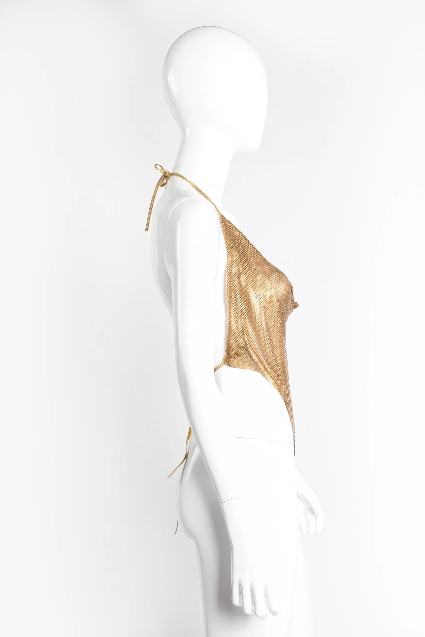 Swarovski Matte Metal Mesh Halter