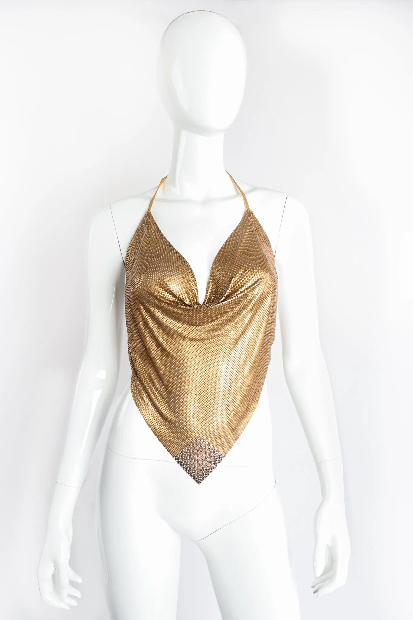Swarovski Matte Metal Mesh Halter