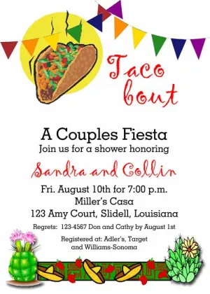 TACO 'BOUT CUSTOM INVITATION