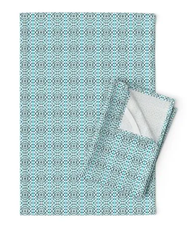 Tea Towel <br/> Solomon's Song, Turquoise