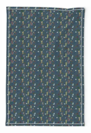 Tea Towel <br/> The Great Mother, Cobalt