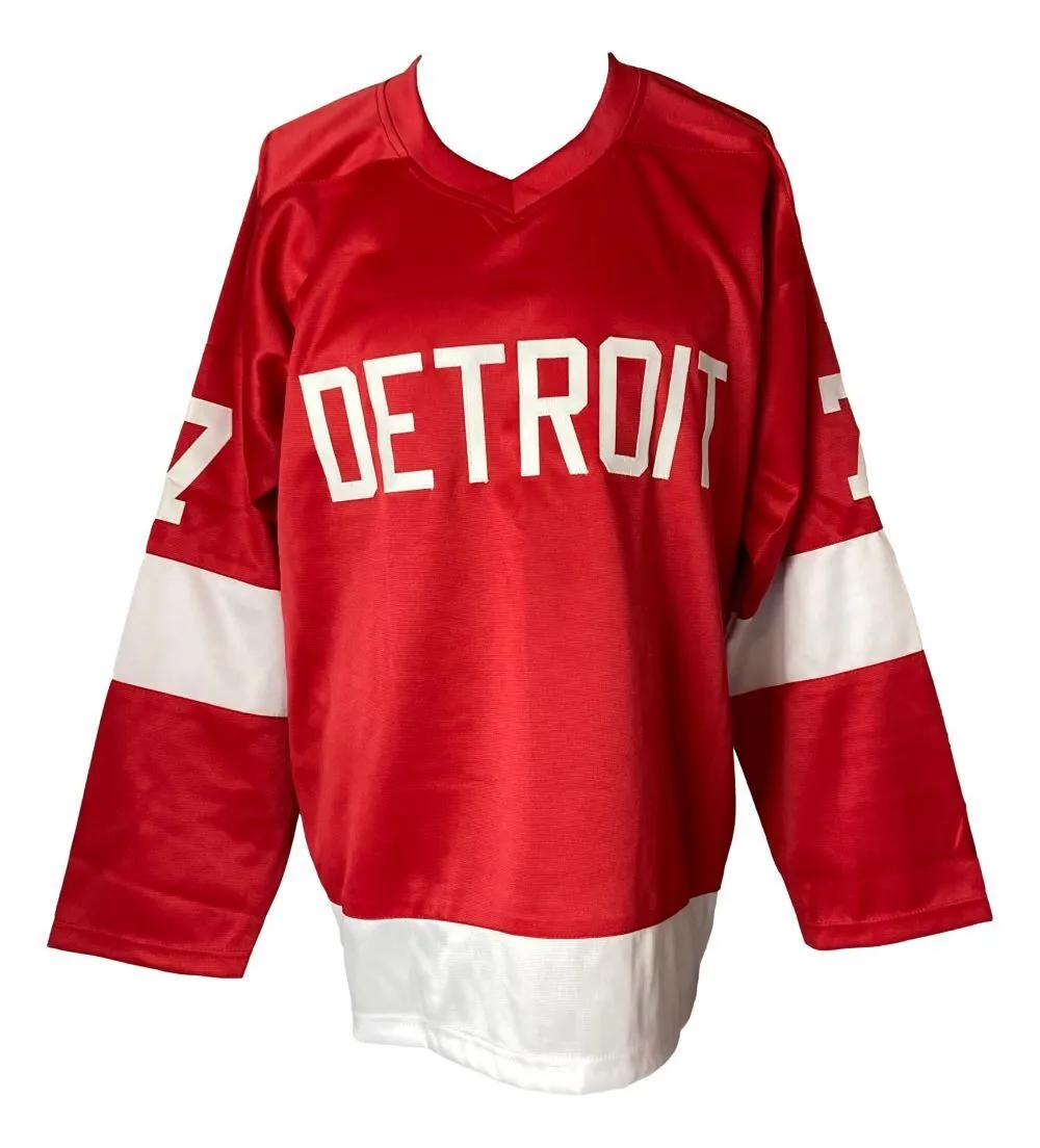 Ted Lindsay Detroit Signed Red Hockey Jersey Sports Integrity