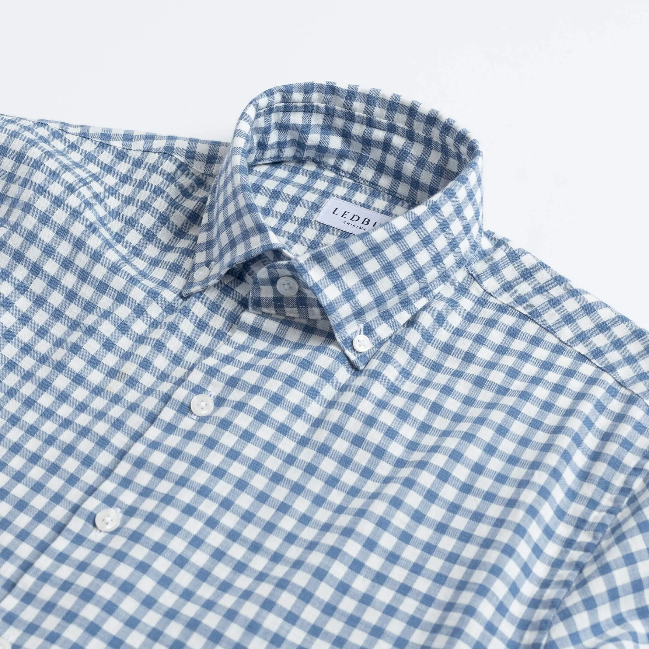 The Light Blue Farwell Gingham Custom Shirt