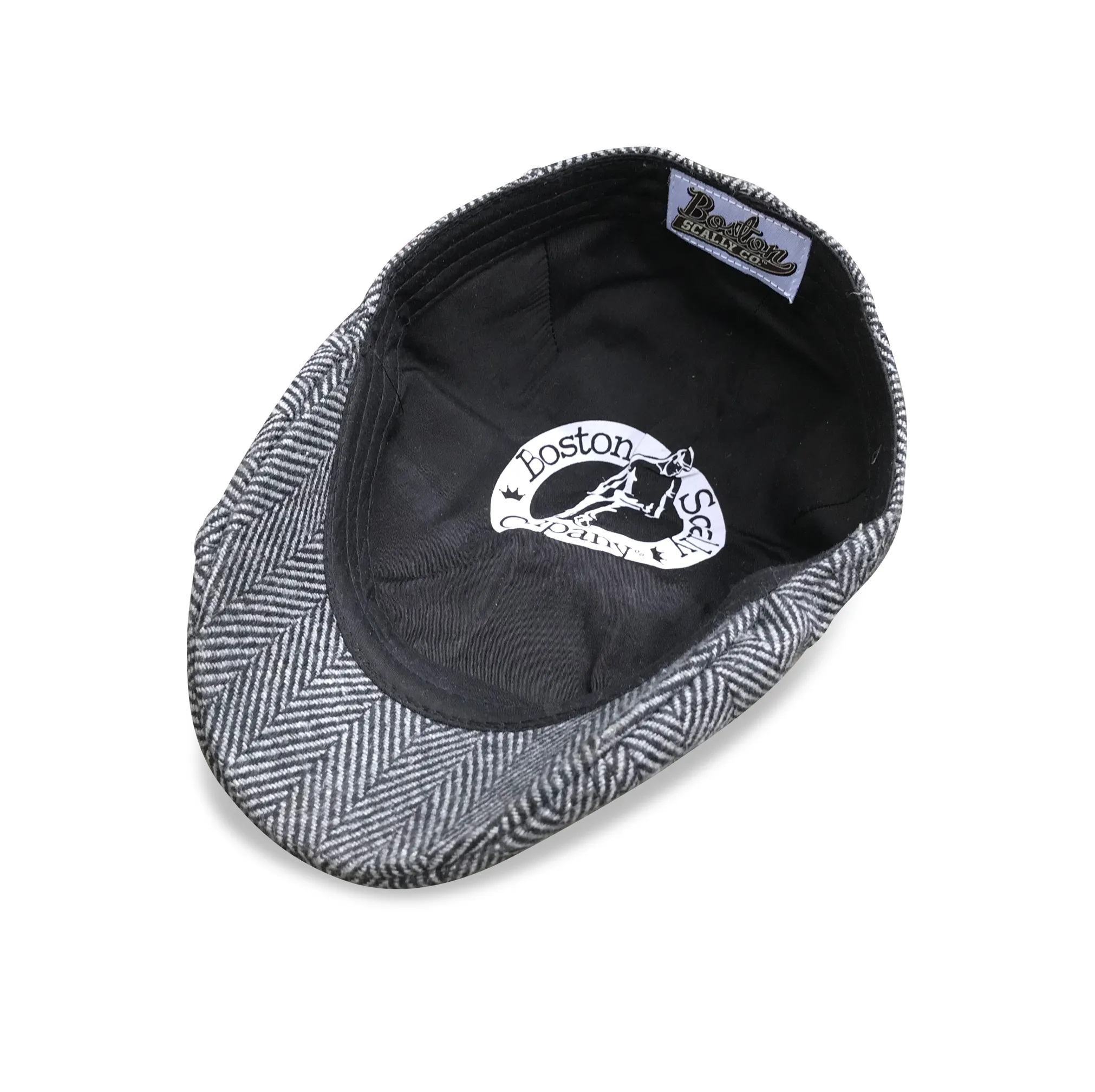 The Original Peaky Boston Scally Cap - Grey Herringbone