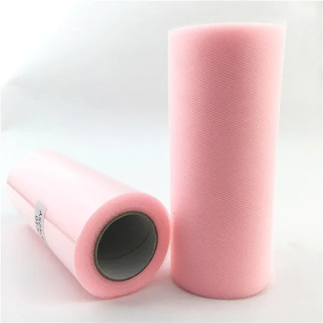 Tulle Roll 15cm 22m Roll Fabric Spool Tutu Baby Shower Party Birthday Gift Wrap Wedding Decoration Party Favors Event Supplies.