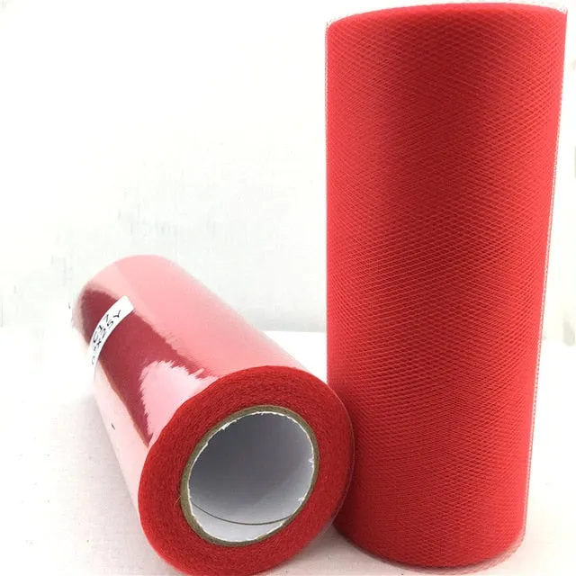 Tulle Roll 15cm 22m Roll Fabric Spool Tutu Baby Shower Party Birthday Gift Wrap Wedding Decoration Party Favors Event Supplies.