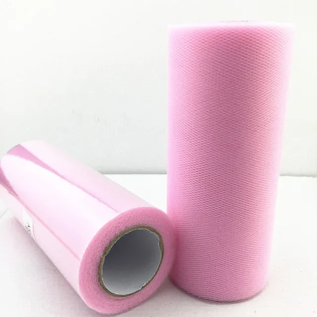 Tulle Roll 15cm 22m Roll Fabric Spool Tutu Baby Shower Party Birthday Gift Wrap Wedding Decoration Party Favors Event Supplies.