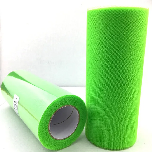 Tulle Roll 15cm 22m Roll Fabric Spool Tutu Baby Shower Party Birthday Gift Wrap Wedding Decoration Party Favors Event Supplies.