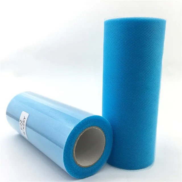 Tulle Roll 15cm 22m Roll Fabric Spool Tutu Baby Shower Party Birthday Gift Wrap Wedding Decoration Party Favors Event Supplies.
