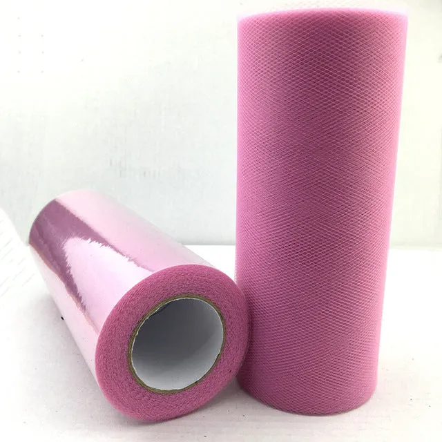 Tulle Roll 15cm 22m Roll Fabric Spool Tutu Baby Shower Party Birthday Gift Wrap Wedding Decoration Party Favors Event Supplies.