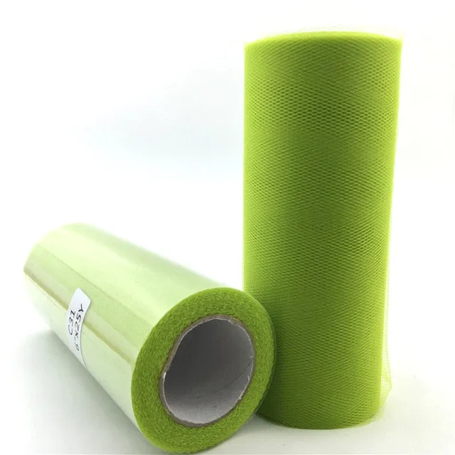 Tulle Roll 15cm 22m Roll Fabric Spool Tutu Baby Shower Party Birthday Gift Wrap Wedding Decoration Party Favors Event Supplies.