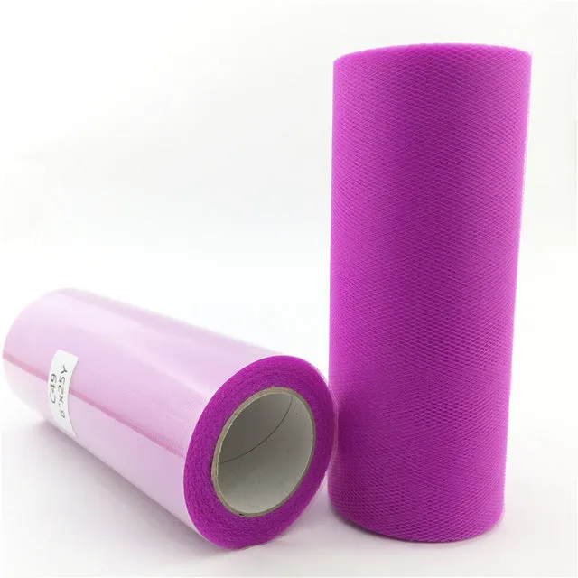 Tulle Roll 15cm 22m Roll Fabric Spool Tutu Baby Shower Party Birthday Gift Wrap Wedding Decoration Party Favors Event Supplies.