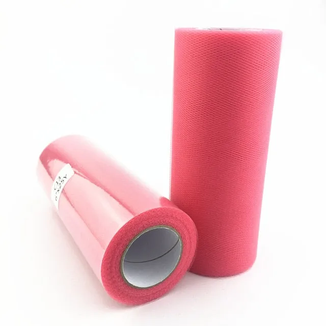 Tulle Roll 15cm 22m Roll Fabric Spool Tutu Baby Shower Party Birthday Gift Wrap Wedding Decoration Party Favors Event Supplies.