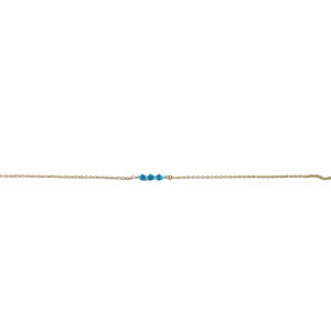 Turquoise Crystal Bar Necklace
