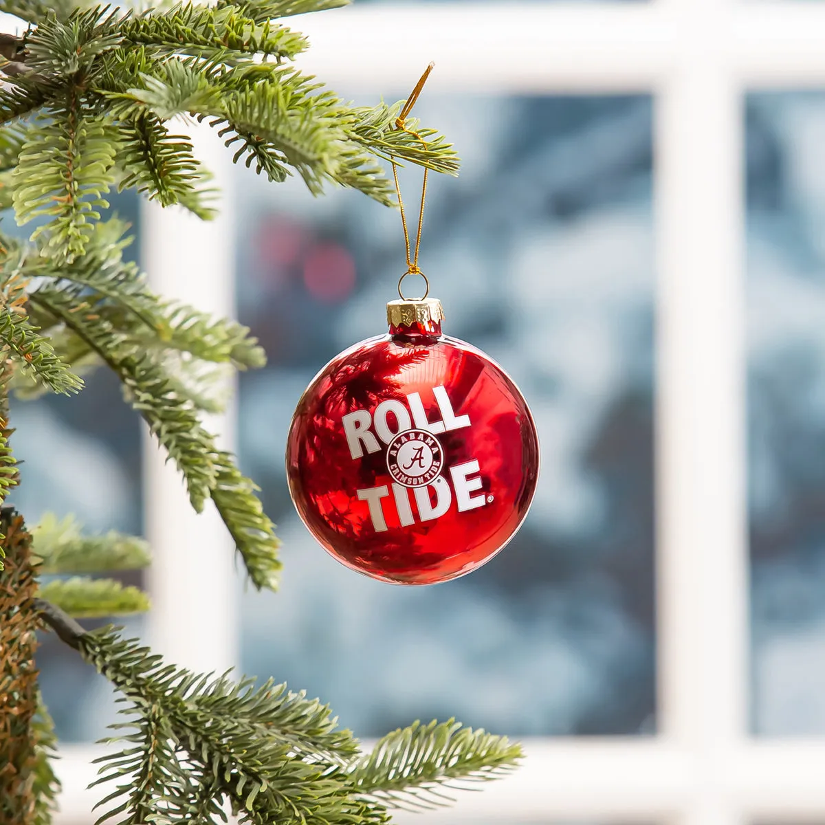 University of Alabama Blown Glass Ornament