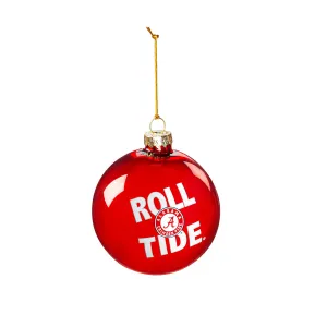 University of Alabama Blown Glass Ornament