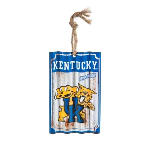 University of Kentucky, Metal Corrugate Ornament,3ot944mc