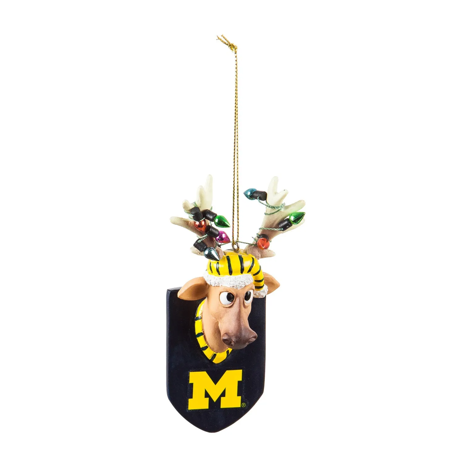 University Of Michigan, Resin Reindeer Orn,3ot920rro