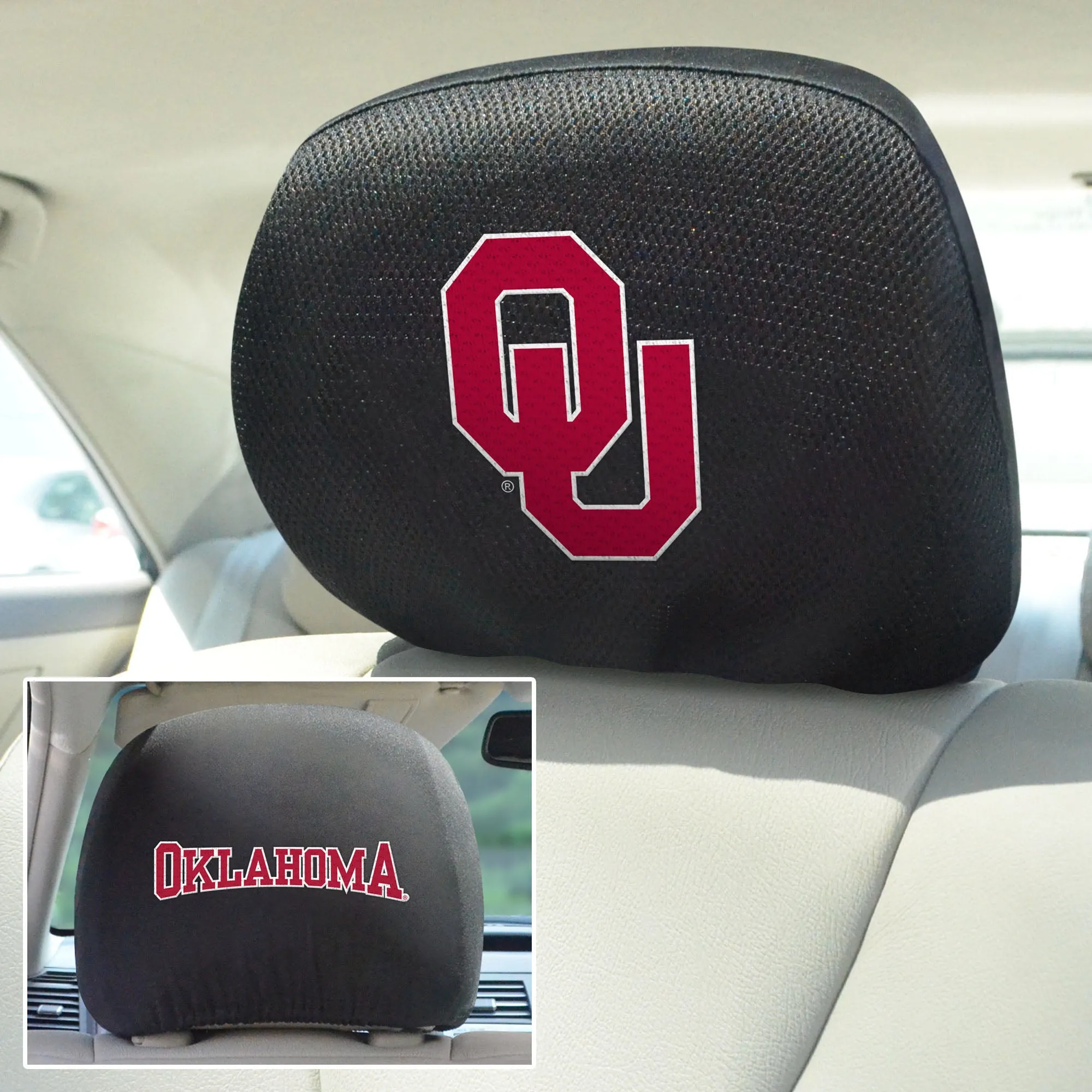 University of Oklahoma Head Rest Cover