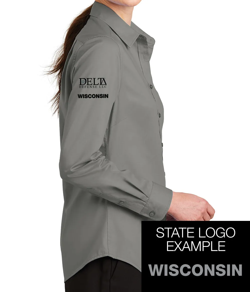 USCCA Port Authority® Ladies SuperPro™ Twill Shirt