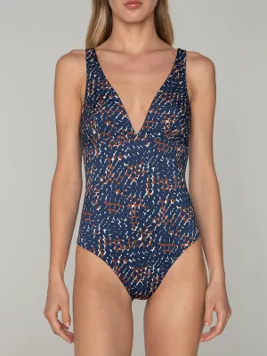 V-Neck One Piece - DOTS