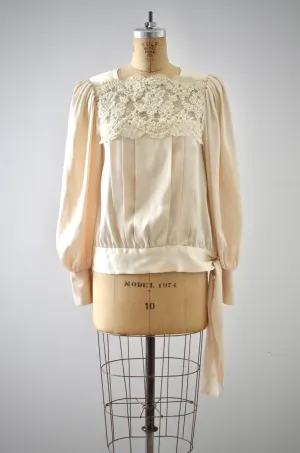Vintage Cream Blouse