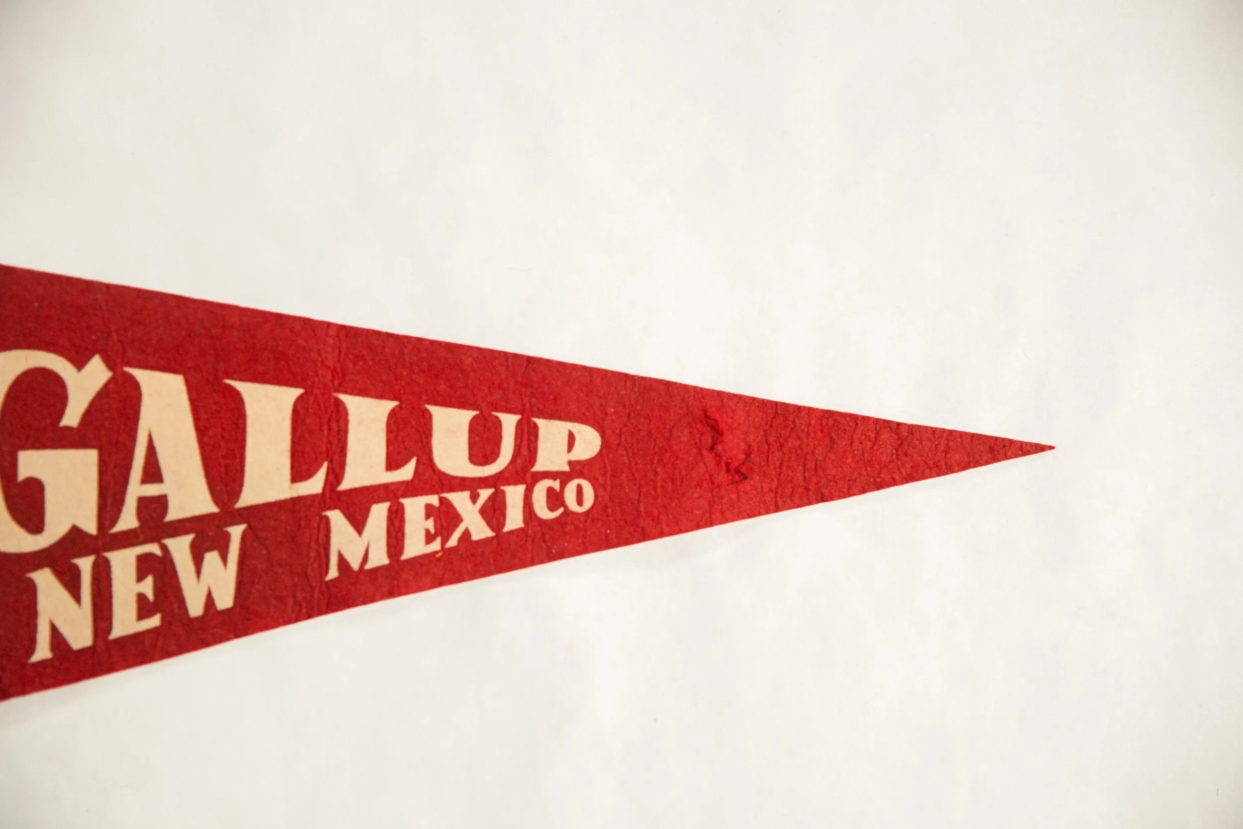 Vintage Gallup New Mexico Felt Flag