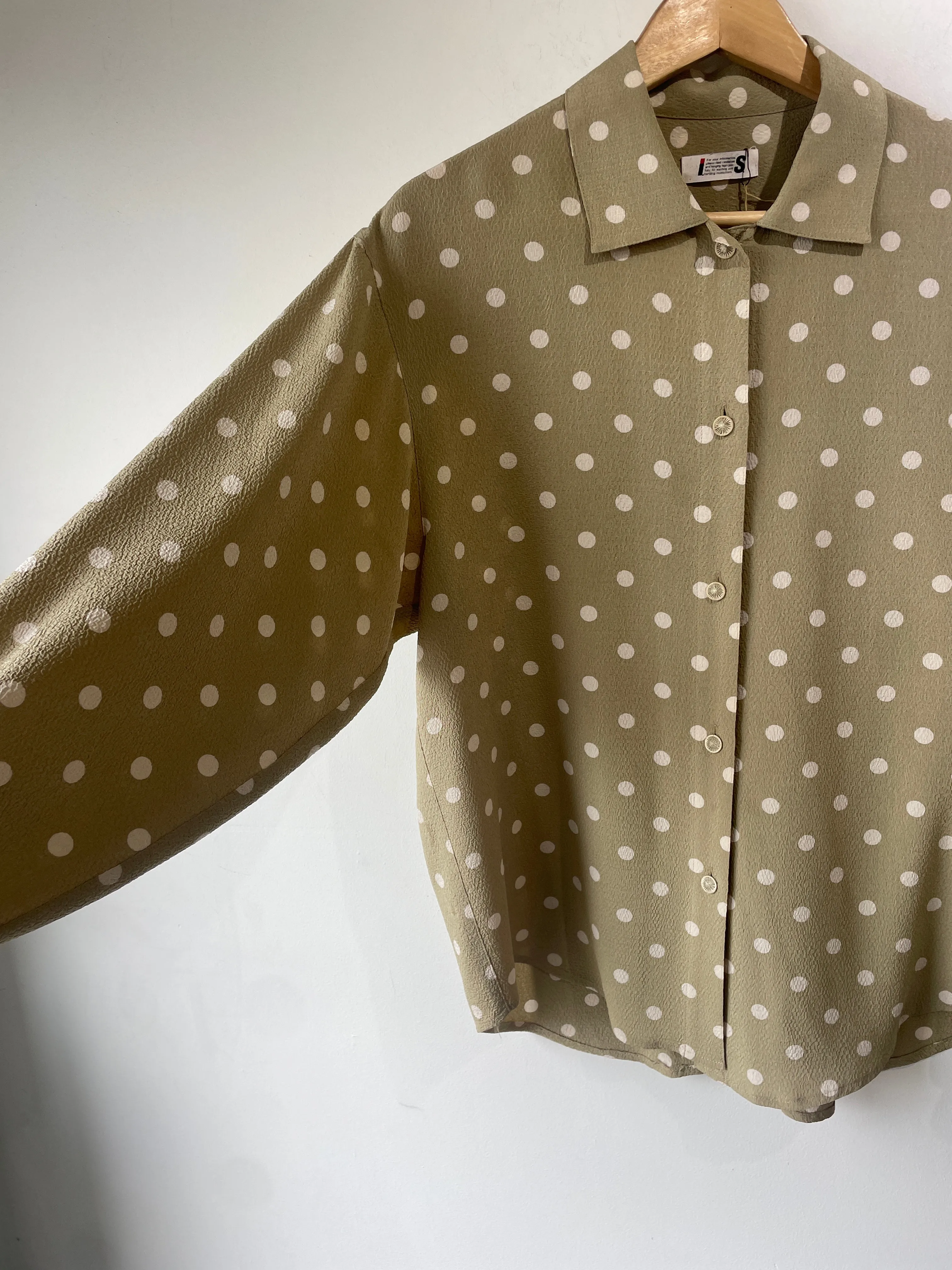 Vintage Issey Miyake Sport Polka Dot Blouse