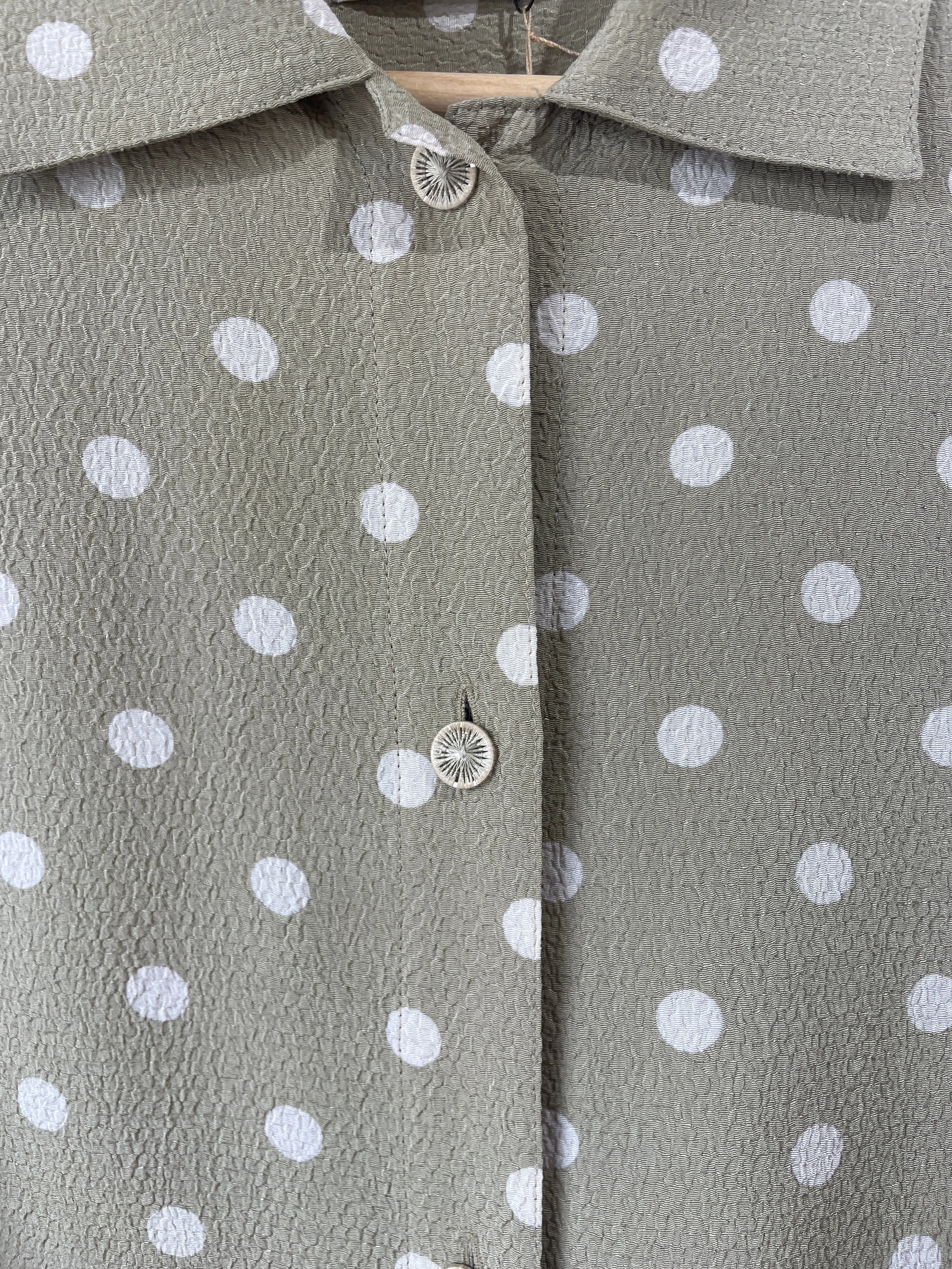 Vintage Issey Miyake Sport Polka Dot Blouse