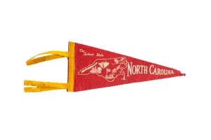 Vintage North Carolina Felt Flag