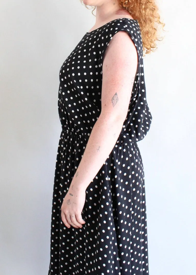 Vintage Polka Dot Dress D0532