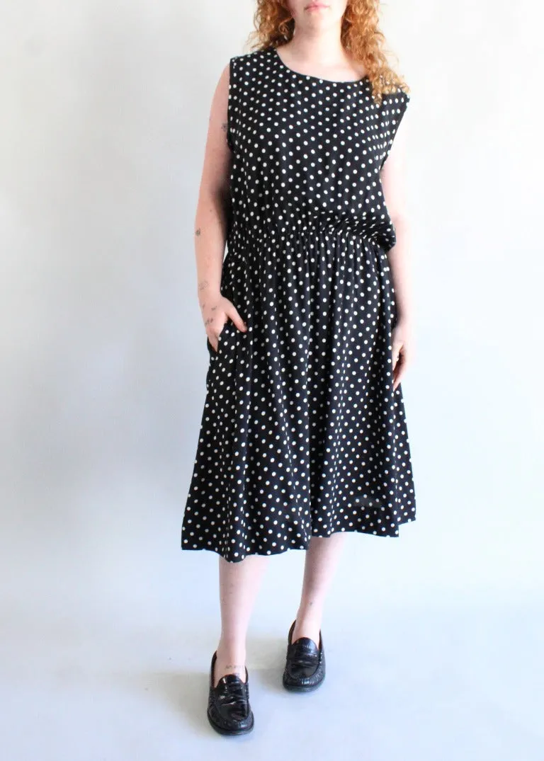 Vintage Polka Dot Dress D0532
