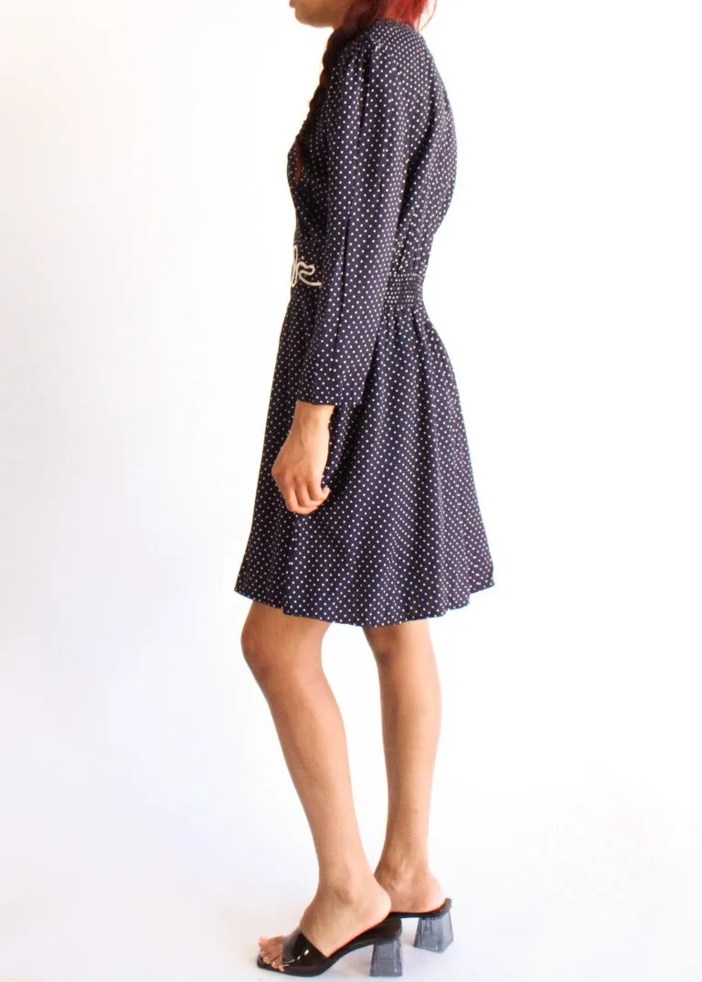 Vintage Polka Dot Dress D0572