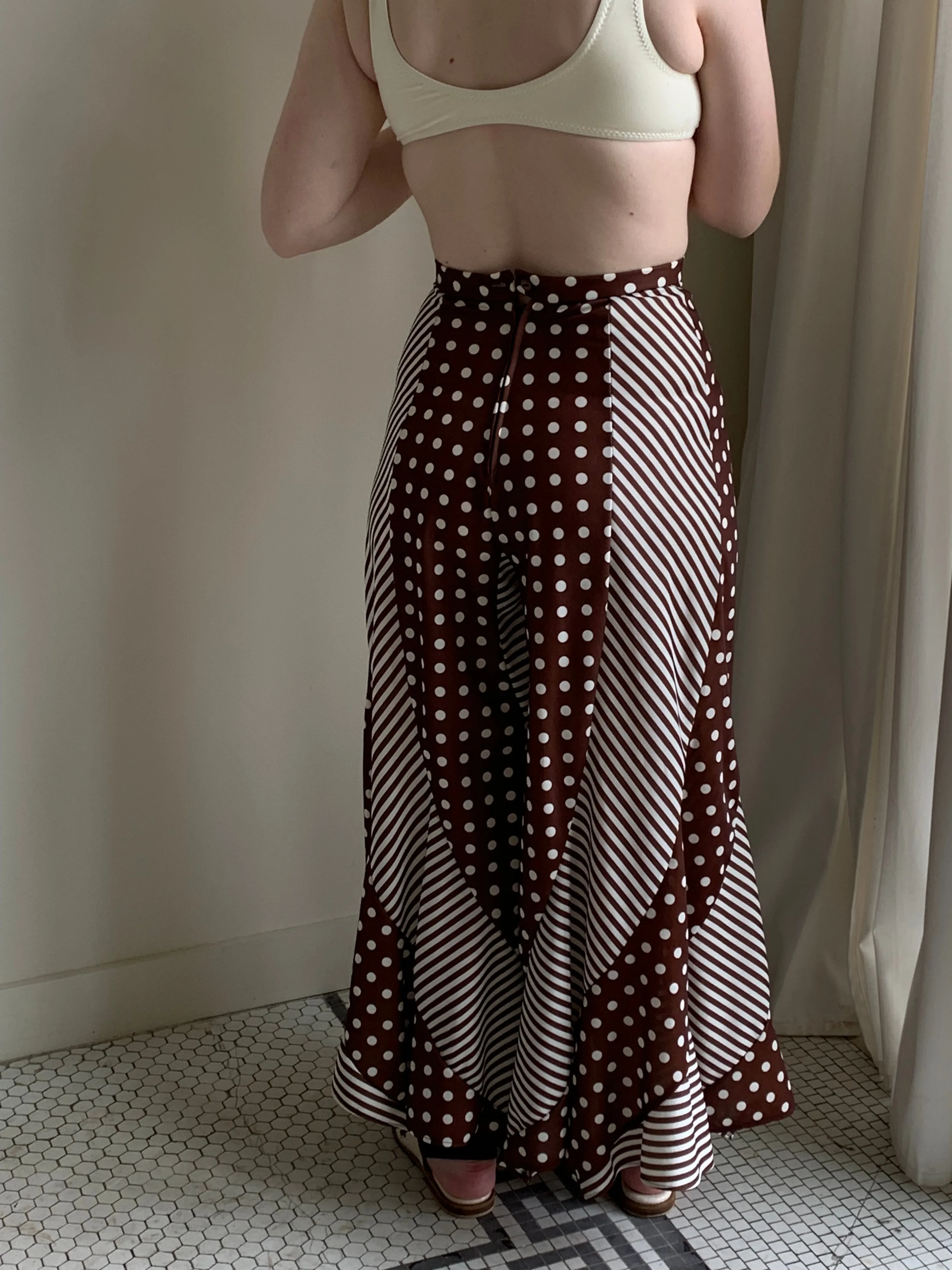 Vintage polka dot pants
