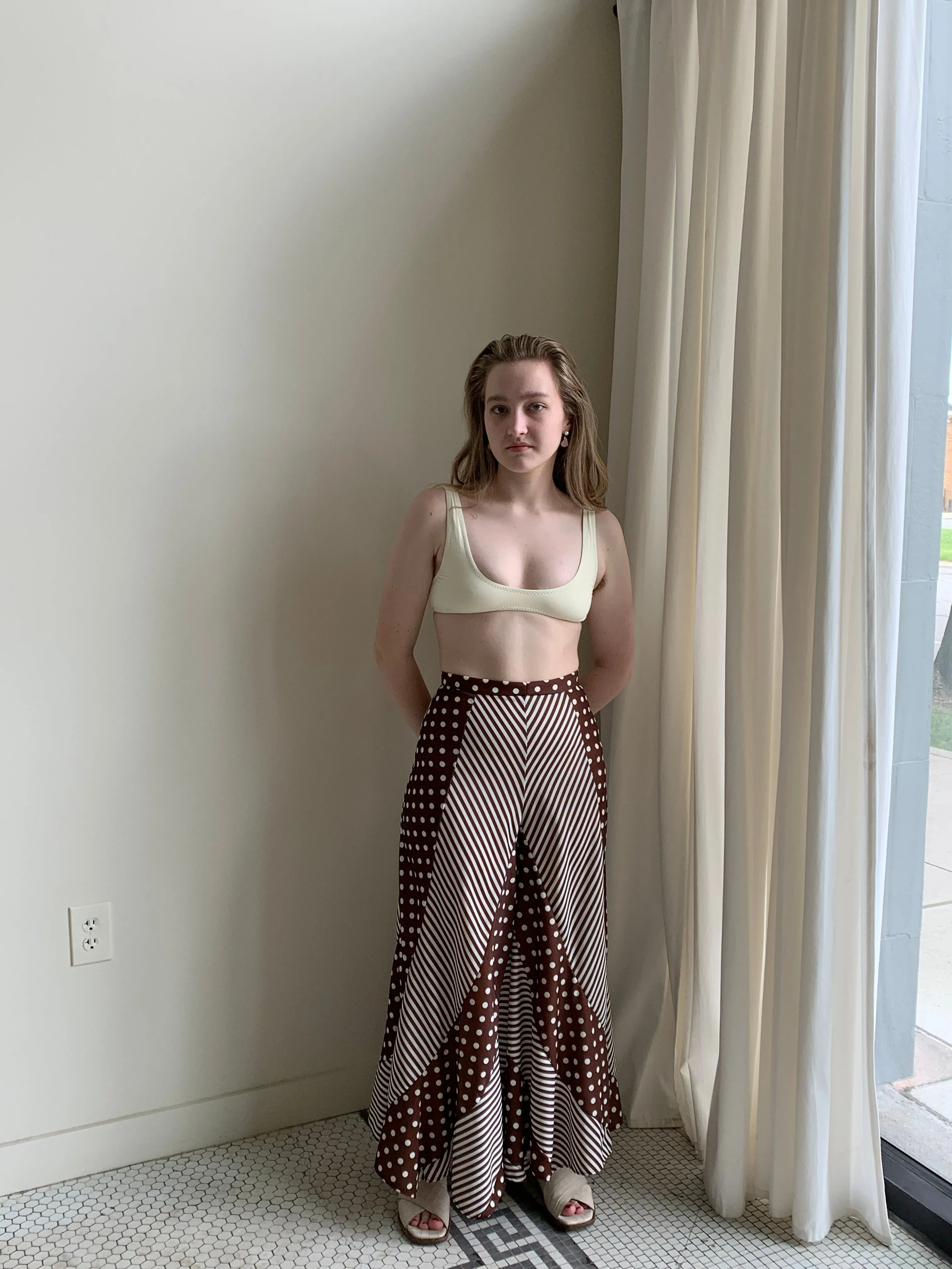 Vintage polka dot pants