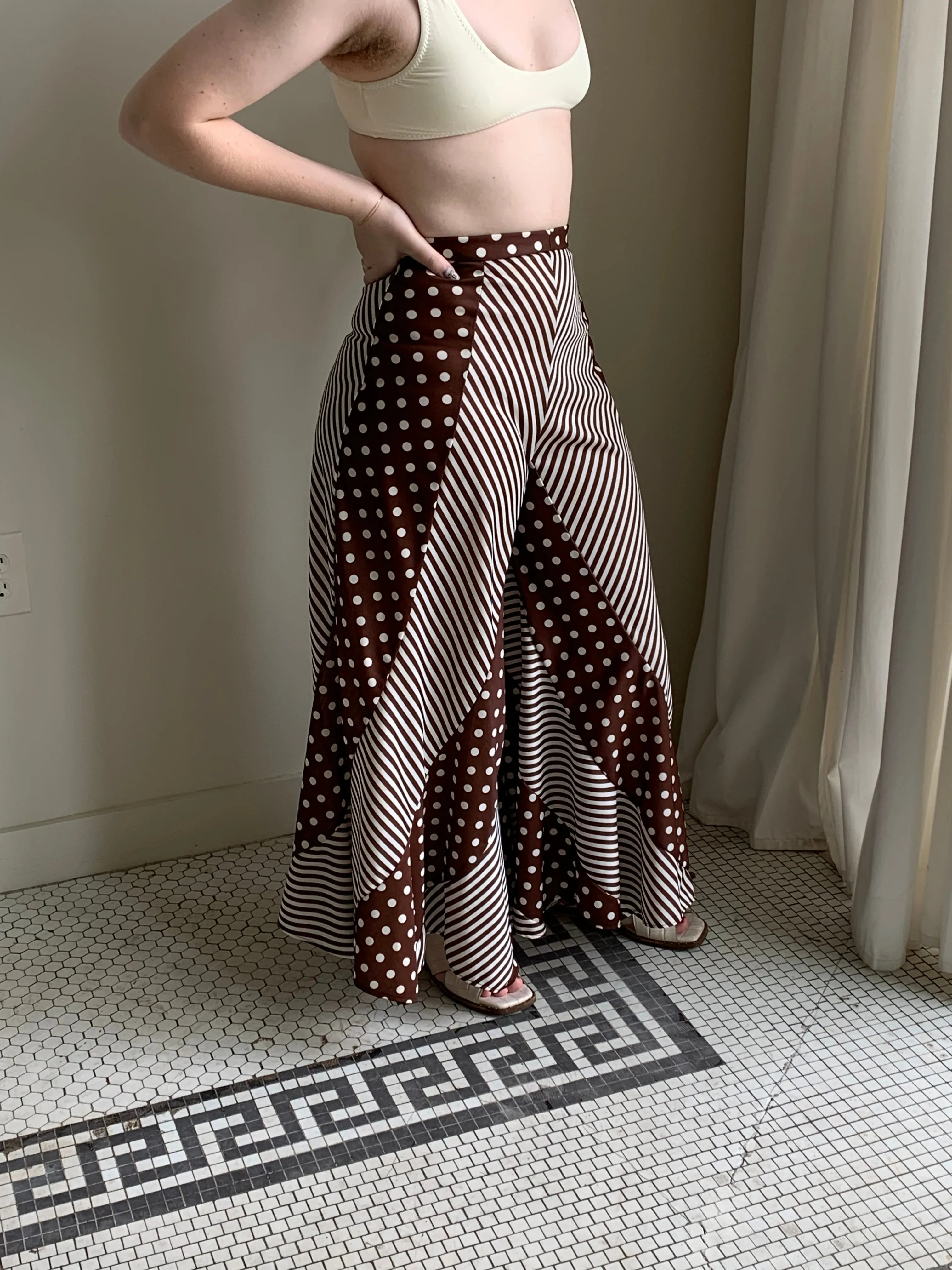 Vintage polka dot pants